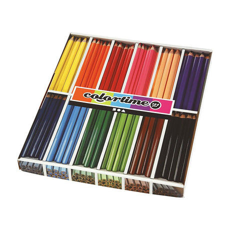 Kredki trójkątne jumbo firmy Creativ - kolory podstawowe, 144szt.