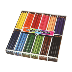 Kredki trójkątne jumbo firmy Creativ - kolory podstawowe, 144szt.