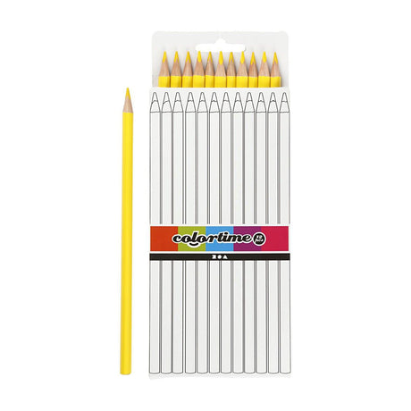 Firma Creativ http: www.cchobby.nl colortime-colored-pencils-l-17-cm-refill-3-mm-yellow-12-piece-1-box