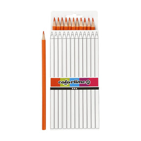 Kredki trójkątne firmy Creativ - pomarańczowe, 12 szt.