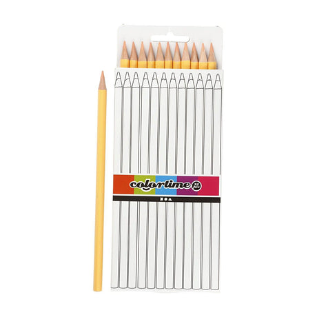 Kredki trójkątne firmy Creativ - kolor skóry, 12 szt.