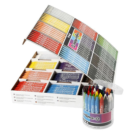 Firma Creativ https: www.cchobby.nl colortime-kleurkrijt-l-10-cm-thickness-11-mm-diverse-colors-12x24-piece-1-box