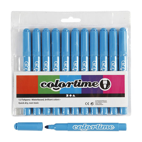 Creativ Company Light Blue Jumbo Markery, 12.