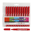 Markery firmy Creativ czerwone jumbo, 12 szt.