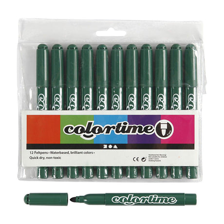 Markery Creativ firmy zielone jumbo, 12 szt.