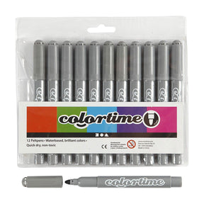 Firma Creativ https: www.cchobby.nl colortime-pen-line-thickness-5-mm-grey-12-piece-1-box