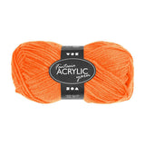 Włóczka akrylowa firmy Creativ neon - neonowa pomarańcza, 50gr