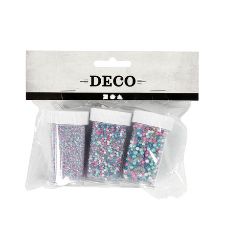 Mini szklane kamienie firmy Creativ, 3x45 gram