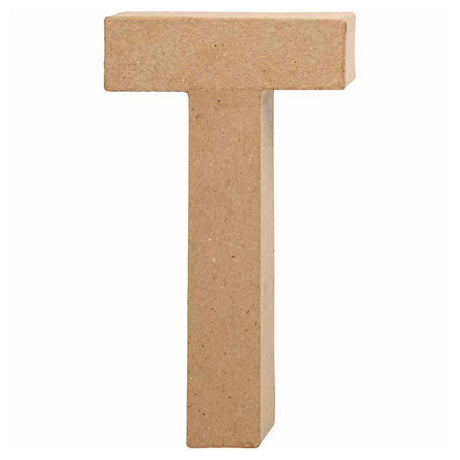 Kreatywny list firmowy z papieru-mâché - t, 20,5cm