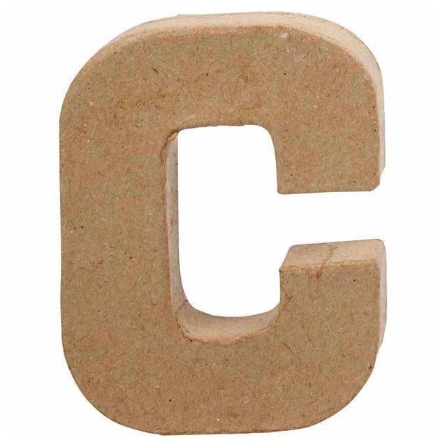Kreatywny list firmowy z papieru-mâché - c, 10cm