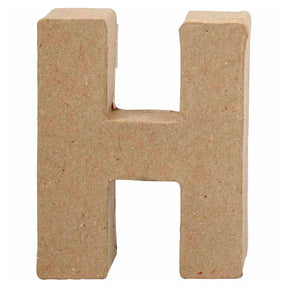 Kreatywny list firmowy z papieru-mache - h, 10cm