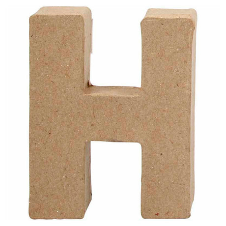 Kreatywny list firmowy z papieru-mache - h, 10cm