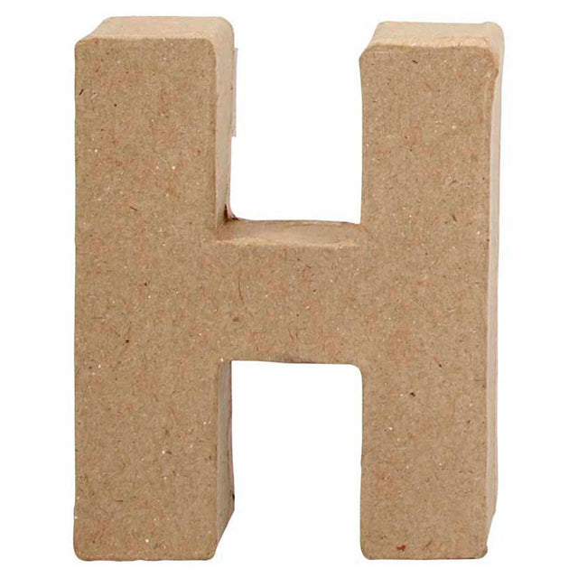 Kreatywny list firmowy z papieru-mache - h, 10cm