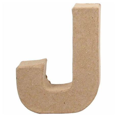 Kreatywny list firmowy z papieru-mâché - j, 10cm