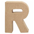 Kreatywny list firmowy z papieru-mâché - r, 10cm