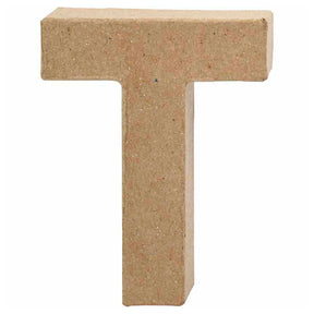 Kreatywny list firmowy z papieru-mâché - t, 10cm