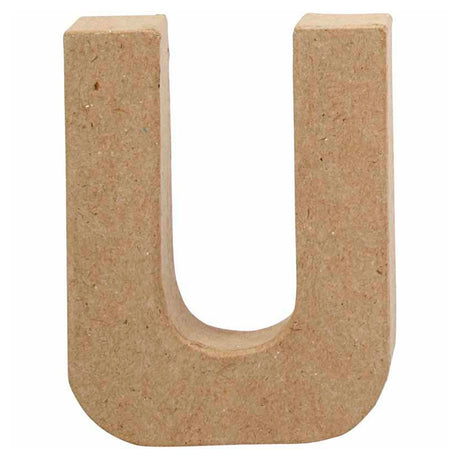 Kreatywny list firmowy z papieru-mâché - u, 10cm