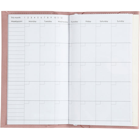 Firma Creativ https: www.cchobby.nl planner-bulletjournal-size-10x18x1-5-cm-elastyczne zamknięcie-różowy-1-częściowy