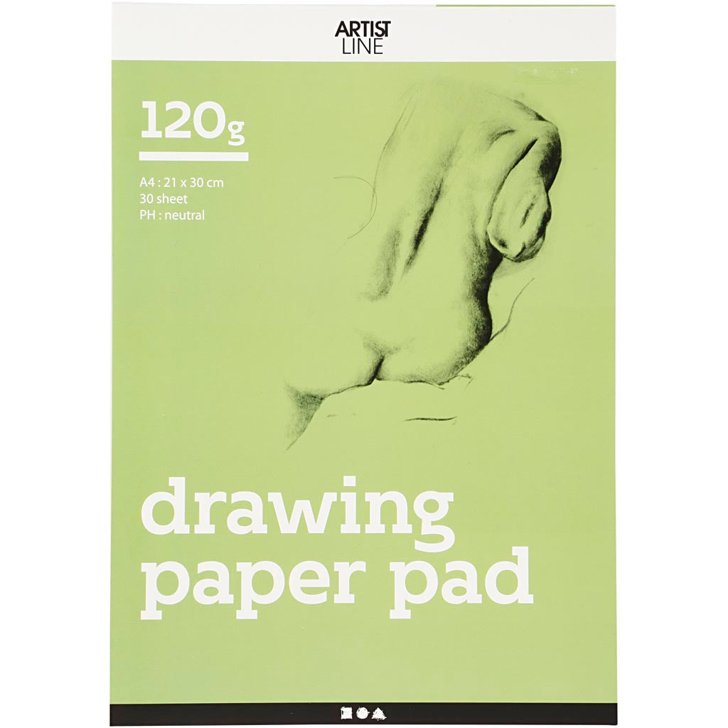 Blok rysunkowy firmy Creativ biały a4 120gr, 30 kartek