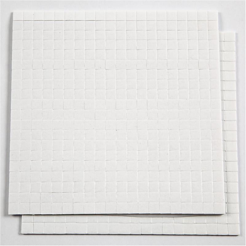 Firma Creativ Firma 3D Ploam Biały 5x5x1mm, 2 arkusze
