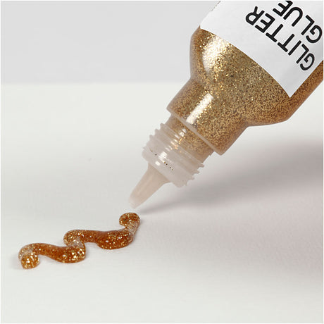 Klej brokatowy firmy Creativ złoty, 25ml