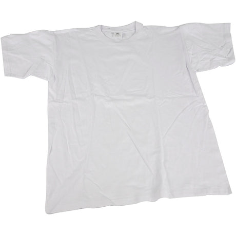 T-shirt firmowy Creativ biały z okrągłym dekoltem, bawełniany, 9-11 lat