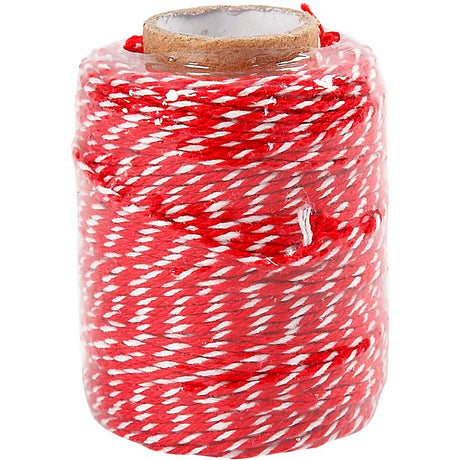 Firma Creativ https: www.cchobby.nl sznurek bawełniany-grubość-1-1-mm-czerwony-biały-50-m-1-rolka