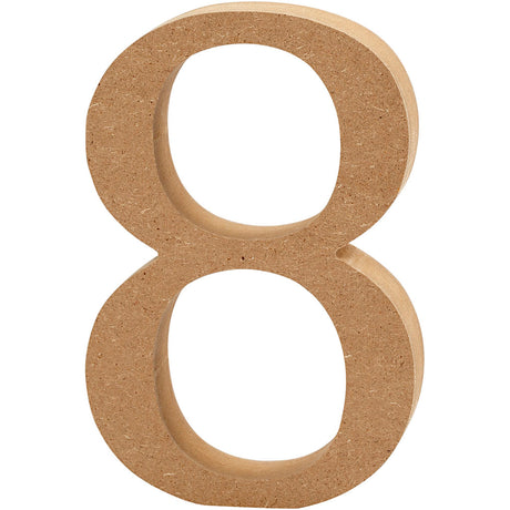 Creativ Company Numer 8 MDF 13 cm, 1st.