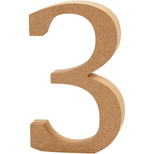 Creativ Company Numer 3 MDF 8 cm, 1st.
