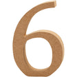 Creativ Company Numer 6 MDF 8 cm, 1st.