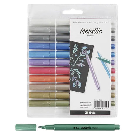 Firma Creativ https: www.cchobby.nl marker-metaliczny-grubość-2-4-mm-metallic-colors-12-piece-1-box