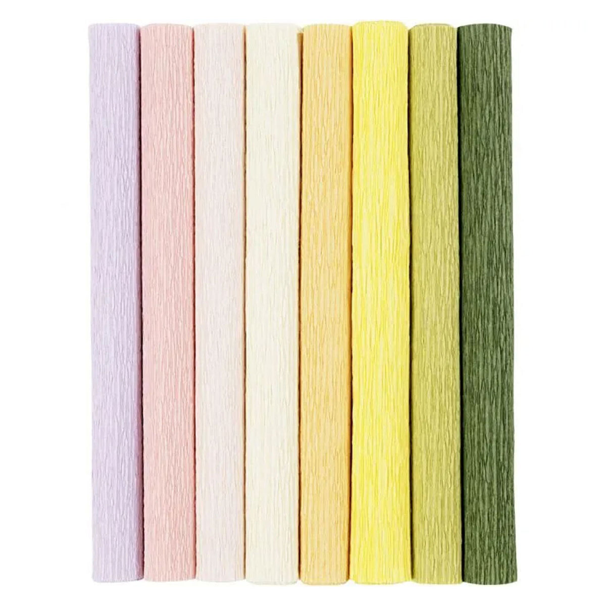 Papier krepowy firmy Creativ w pastelowych kolorach, 8 arkuszy