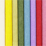 Papier krepowy firmy Creativ w odcieniach podstawowych 8 sztuk 25x60 cm