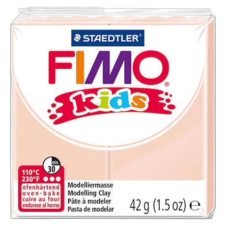 Fimo dziecięca glina modelarska w kolorze jasnego beżu, 42gr