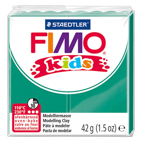 Fimo dziecięca glina modelarska zielona, 42gr