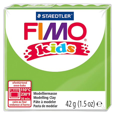 Fimo dziecięca glina modelarska jasnozielona, 42gr