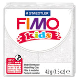 Fimo dziecięca glinka modelarska z białym brokatem, 42gr