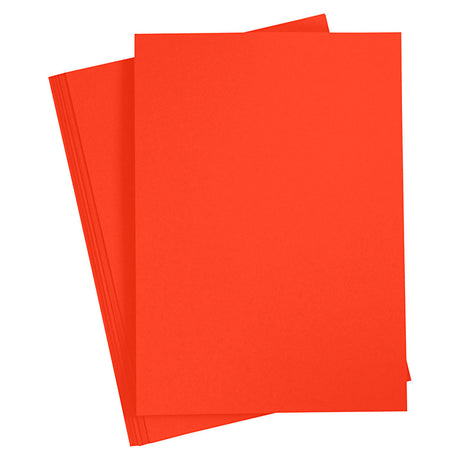 Karton kolorowy, A4, arkusz 210x297 mm, 180 gr, czerwony, 20 ark. 1 op.