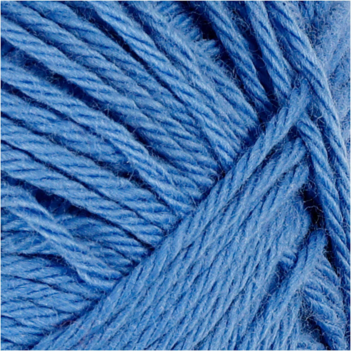 Włóczka bawełniana firmy Creativ, niebieska, 50gr, 170m