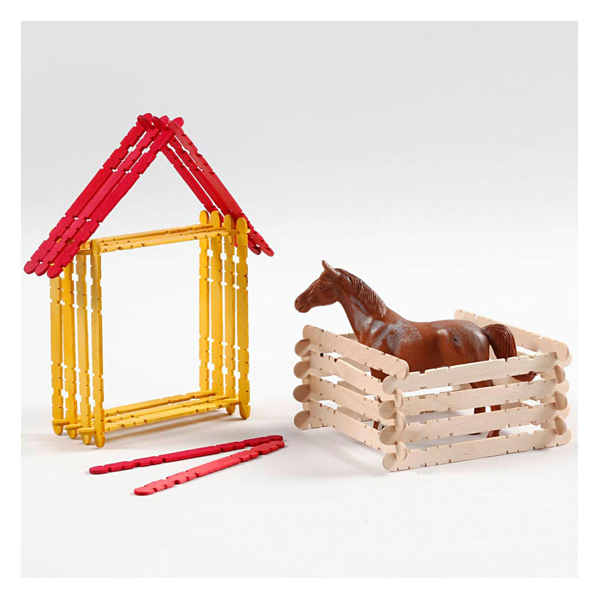 Zestaw do rękodzieła drewnianego Creativ firmy Creotime 11,5 cm multi 1000 elementów