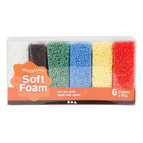 Firma Creativ miękka pianka w standardowych kolorach, 6x10gr.