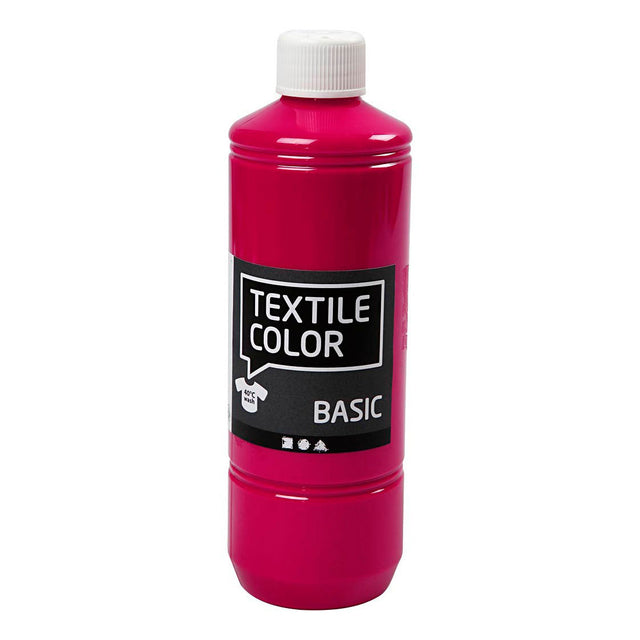 Creativ Company Farba Textile Color - Primary Red, 500 ml