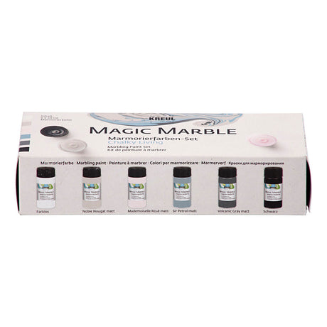 Creativ Company Magic Marble Paint Pastel Colours, 6x20ml