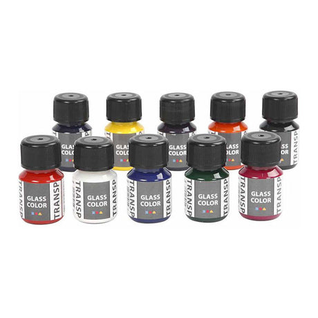 Creativ Company Glass Color Transparent Glass Faint Color, 10x30 ml