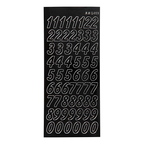 Kompanii Creativ Company Big Figurs Black, 1 arkusz