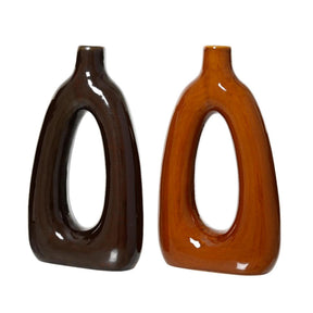 Wazon Decoris porcelanowy 7x18,5x31,7cm 2 różne