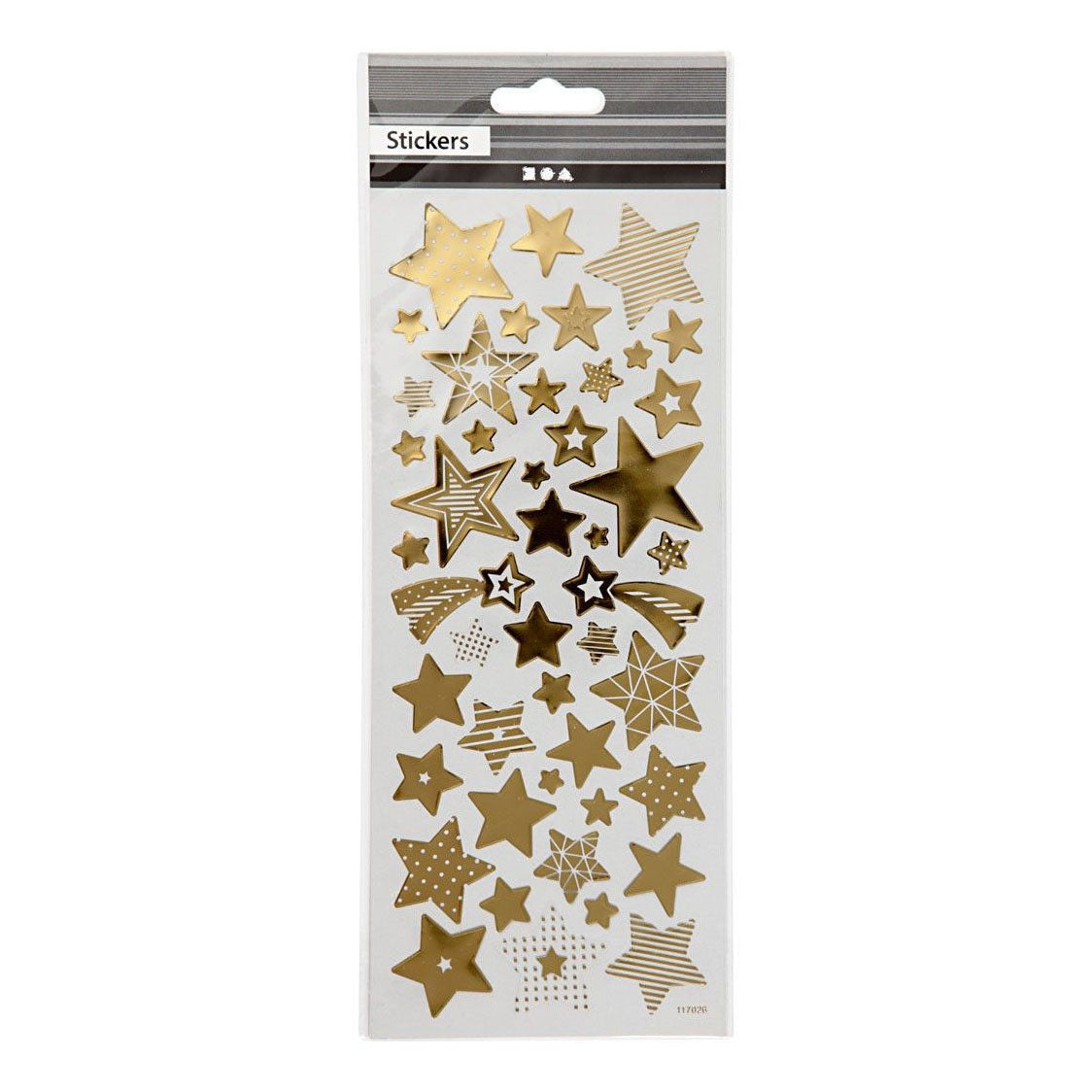 Creativ Company Stickers Gold Stars, 1 arkusz