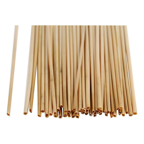 Firma Creativ dekoracja ze słomy - naturalna słoma - materiał do majsterkowania - słoma do miniatur - dekoracja farmy - ręcznie robiona dekoracja kwiatowa - naturalna dekoracja stołu - l 22 cm - grubość 1-3 mm - 50 sztuk