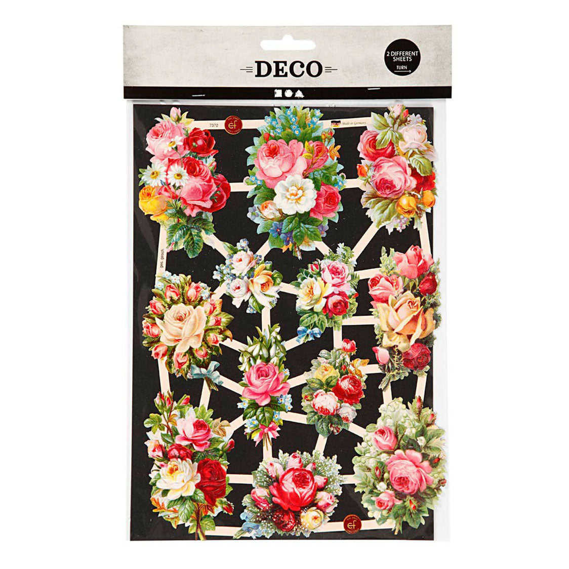 Creativ Company Vintage Pictures Spring Flowers, 2 arkusze