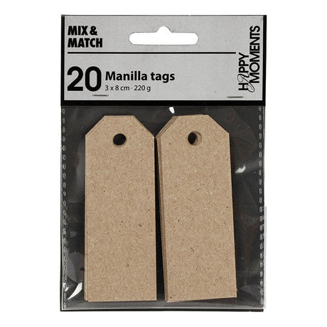 Creativ Company Manilla Endels Naturel, 20.
